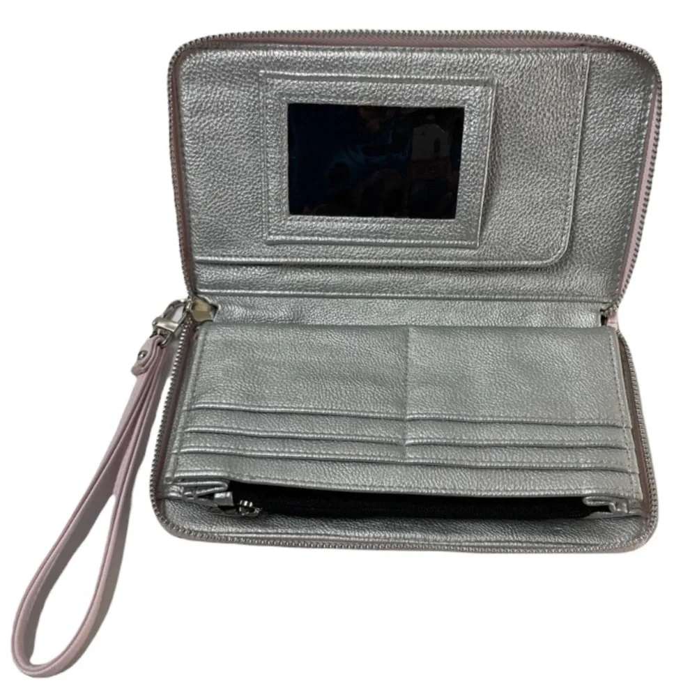 Betsy Johnson Bow Wallet Wristlet Delicate Pastel Pink Luxury Designer Purse